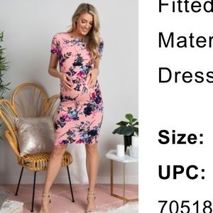 Pinkblush Tall Floral Pink Maternity Dress